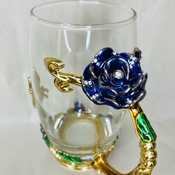 GLASS & METAL COFFEE/TEA CUP - Picture 5 of 7